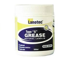 LANOLIN TYPE 'A' GREASE 500ML - A certified food grade lubricant grease. Cutting and drilling aid. Sealant for timber joints and bridge bearers. Moisture proofing of multi pin plugs. Food grade.
Non conductive to 70kV. Salt spray tested to AS 2331.3.1. Rubber grease, nozzle dip and anti-seize for threaded rods. Stops galling of stainless and aluminium. Stops electrolysis due to dissimilar metals. Non perishing to rubber ‘O’ rings and seals.